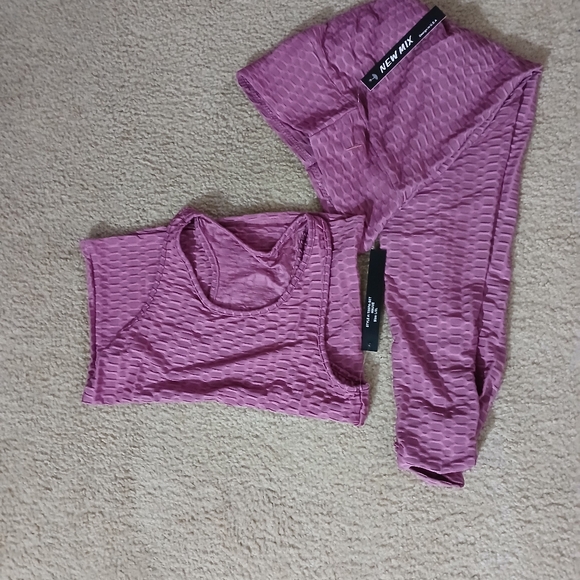 NEW MIX NWT MAUVE 2 piece jogging set - Picture 3 of 10